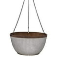 thumbnail image 4 of Southern Patio 12" Westlake Hanging Planter Basket, Rustic Galvanized, 4 of 4