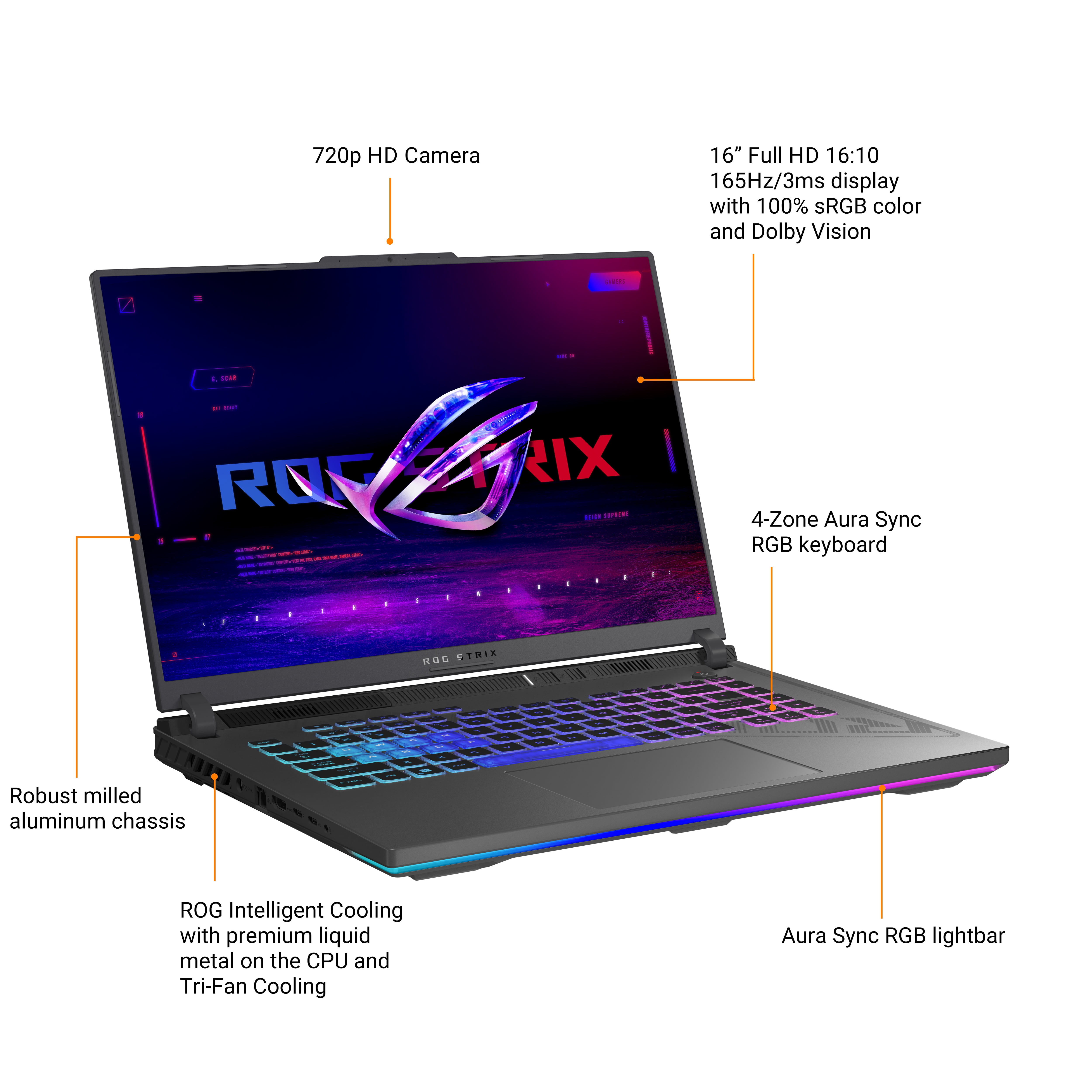 Pc portable gamer Asus ROG Strix G16 (2023) G614JJ-N3067W, i5-13è, RTX  3050, 8G, 16 FHD+ 165Hz - Scoop gaming