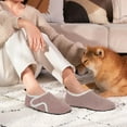 thumbnail image 2 of Ecetana Slippers for Women Fuzzy Slippers Warm Slip On House Sock Shoes with Hook Loop, 2 of 6