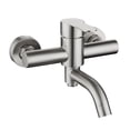 thumbnail image 2 of Grifo Mezcdor de de Acero Inoxidable, Sistema de Baño, Desviador de , Núcleo de Válvu de Cerámica, Superficie Montada en Pared, Válv Baoblaze cabeza de ducha de baño, 2 of 8