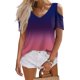 thumbnail image 3 of Blusas para las Mujeres Casual Cómodo Imprimir Fuera Del Hombro Manga Corta, Camiseta de la Parte Superior para el Gimnasio, Uso Diario Y de Verano, 3 of 5