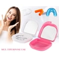 thumbnail image 2 of Retainer Case with Mirror, Mouth Guard Case, Orthodontic Dental Retainer Box, Denture Storage Container, Comes with a free small brush, 2 Pieces, 2 of 4