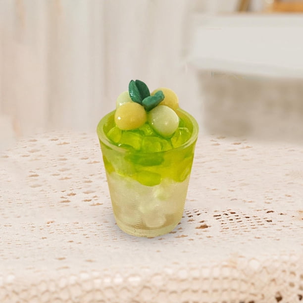Mini bebida para casa de muñecas Hugo Juguetes de cocina coleccionables bebida helada