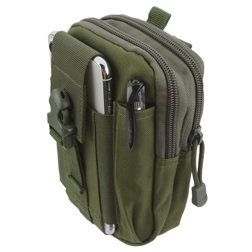 600D Oxford Nylon Tactical Molle Drawstring Pouch Waist Pack Bag 