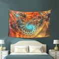 thumbnail image 4 of Mysterious Fractal Vortex Tapestry, Abstract Style Wall Decor Home Decor Bedroom Living Room Dorm Tapestry Room Wall Hanging 60 x 40 inches, 4 of 7
