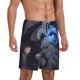 thumbnail image 2 of Fotbe Black And Blue Lightning Dragon Pantalones Cortos de Pijama para Hombre, Ropa de Dormir, Pantalones de Pijama Cortos para Hombre-Small, 2 of 6