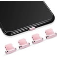 thumbnail image 1 of (Oro rosa) 4 tapones antipolvo compatibles con iPhone 11, 12 Protección de carga antipolvo compatible con iPhone 11, 12, Pro, Max/X/XS/XR, 7, 8 Plus, iPad Mini/Air, 1 of 5