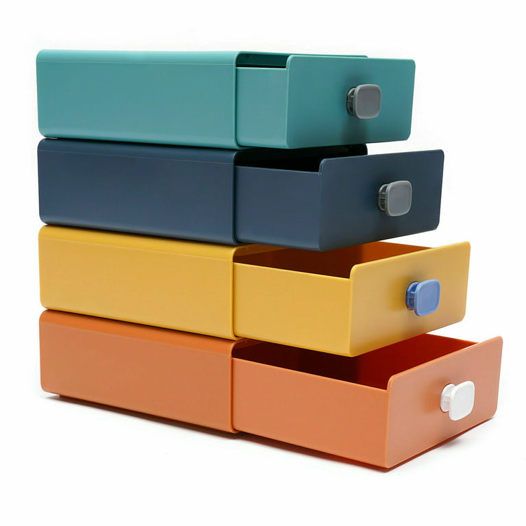 Stackable Storage Box Multicolor Storage Containers with Drawers