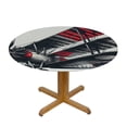 thumbnail image 3 of WYYP Vintage Aircraft Round Tablecloth 100% Polyester Fiber Table Cloth White, 3 of 8