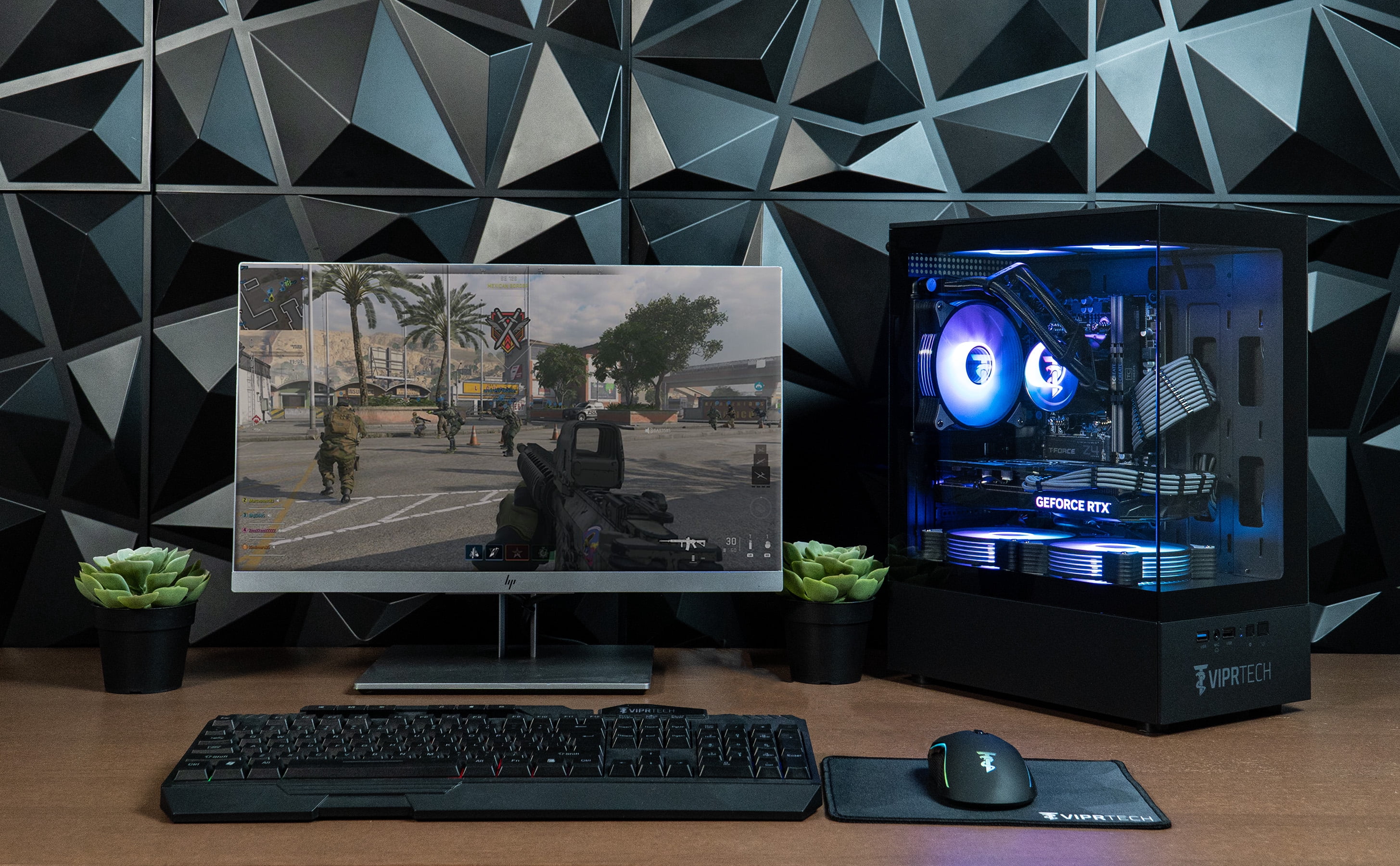 ViprTech Stryker 3.0 Gaming PC - AMD Ryzen 7 (4.1GHz), RTX 3060 12G, 16G DDR4, 1T SSD, Desktop Black