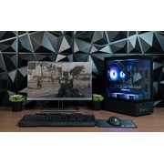 ViprTech Stryker 4.0 Liquid-Cooled PC - AMD Ryzen 7 (4.4GHz), RTX 5060 8GB, 16G DDR4, 1TB SSD, Onyx Black