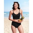 thumbnail image 4 of Top de Bikini CRZ YOGA Escote en V con Relleno Ajustable Negro Talla S, 4 of 7