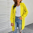 thumbnail image 4 of Cardigan Sweaters for Women Long Sleeve Open Front Loose Fit Knitted Sweater Jacket Coat Womens Cardigan Sweaters, 4 of 6