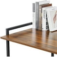thumbnail image 7 of CubiCubi Computer Desk, 40" Home Office Desk with Hutch, Deep Brown Finish, 7 of 7