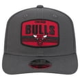 thumbnail image 2 of Men's New Era Graphite Chicago Bulls Team Elevated Patch 9SEVENTY Adjustable Hat, 2 of 6