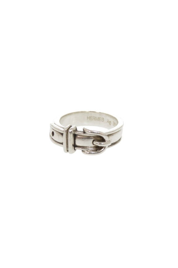 Pre-Owned Hermes Ceinture #48 Sterling Silver 925 Ring 1968HERMES