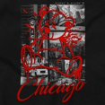 thumbnail image 2 of Chicago Illinois Teddy Bear Graffiti Hoodie Sweatshirt Women Men Brisco Brands S, 2 of 6