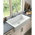 thumbnail image 4 of Jump Into Fun 30 Inch Farmhouse Kitchen Sink, Apron Front Kitchen Sink Single Bowl White Fireclay Porcelain Ceramic Farm Kitchen Sinks 30"L x 19"W x 8"H, 4 of 6