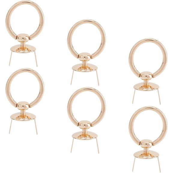 6 Sets Purse Suspension Clasp Metal Side Clip Buckles Bag Chain Strap Connector with O Ring Handbag Ring Clip Buckles Hardware 1.3 Inch Lanyard Clasp Accessories for DIY Shoulder Bag Making