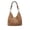 E, variant on Fareti Large Capacity Woven Polyester Shoulder Bag, Underarm Handbag for Commuting Travel Storage, Lightweight Multifunctional Tote, 14.2x13x0.8 Inch
