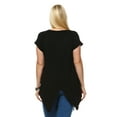 thumbnail image 4 of White Mark Universal PS1288-02-2XL Plus Size Grace Embellished Top-Tunic- Black - 2 Extra Large, 4 of 5