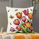 thumbnail image 5 of Funda de Almohada Estampada de Primavera con Monograma Floral, Funda de Cojín Decorativa para Sofá, Cojines para El Hogar, 5 of 6
