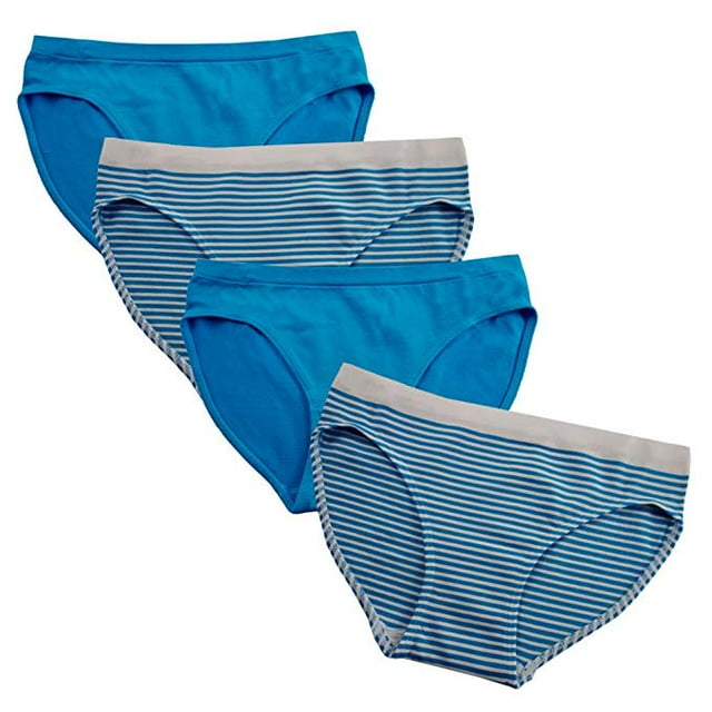 FEM Intimates Culottes Bikini Sans Coutures pour Filles - Lot de 4