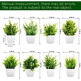 thumbnail image 4 of Fake Plants Mini Potted Artificial Plants, 8 Pack Artificial Eucalyptus Plants Small Houseplants Greenery in Black Round Pot, Small Faux Plants Decor for Home Bathroom Office Farmhouse Desk Shelf, 4 of 5