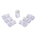 thumbnail image 1 of Connecteur de Câble Réseau RJ45 8P8C à Trou Traversant CAT5E avec Connecteur de Câble à Tête Cristal Super Class 5, 1 of 3