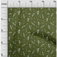 thumbnail image 2 of oneOone Velvet Olive Green Fabric Florals Sewing Material Print Fabric By The Yard 58 Inch Wide, 2 of 7