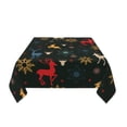 thumbnail image 3 of YFYANG Square Polyester Table Cloth, 60" x 60" Reusable Table Cover Kitchen Dining Room Vintage Christmas Texture Decorative Tablecloths for Tables of 2-4 People, 3 of 8
