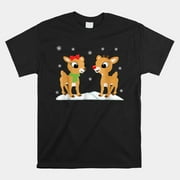 Rudolph And Clarice Vallentines Christmas Pajama Couple Shirt