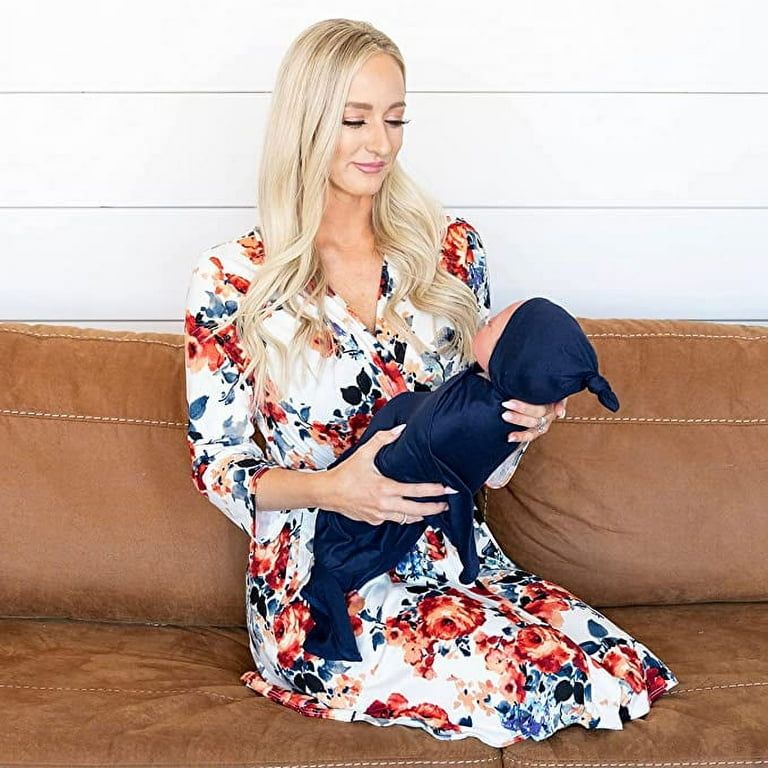 Mommy and me robe online and swaddle set walmart