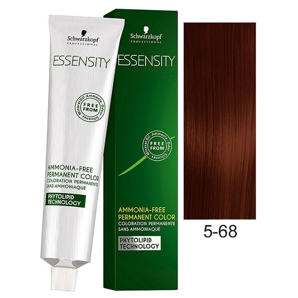 Schwarzkopf Professional Essensity Hair Color 5 68 Light Brown Auburn Red Walmart Com Walmart Com