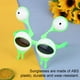 thumbnail image 4 of Minnieouse Lindos accesorios para fotos Gafas de sol de ojos grandes Protector solar de plástico Hip Pops Gafas de cumpleaños Encantadoras y Lentes Verde, 4 of 6