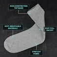 MDR Diabetic Socks Crew Length for Men and Women with Full Sole 3 Pairs
