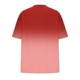 thumbnail image 6 of Women Summer Blouses for Work Short Sleeve Tops Women 2025 T Shirts for Women Tie Dye Shirt Women Oversized Plus Size Tee Shirts, 6 of 7
