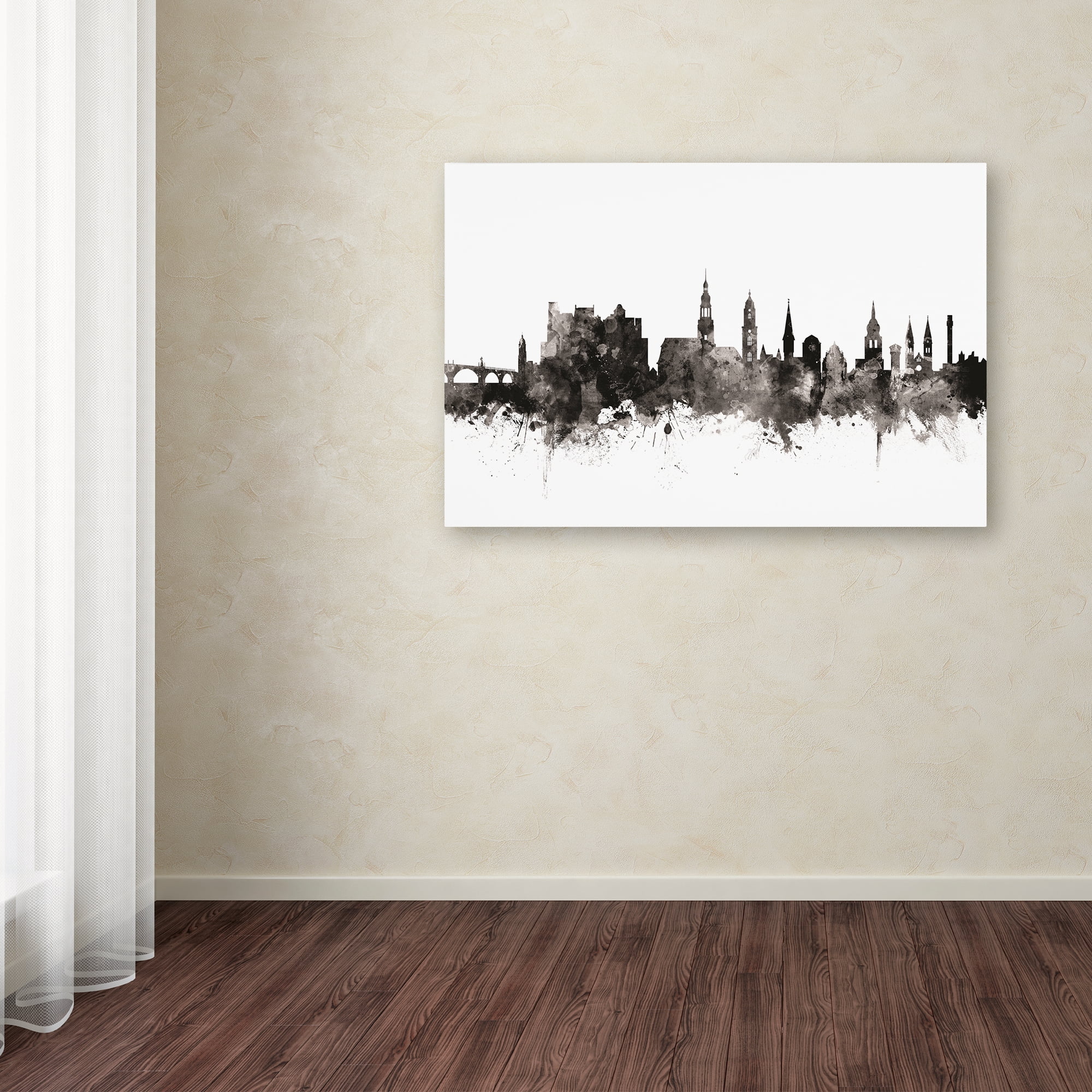 Trademark Fine Art 'Heidelberg Germany Skyline I' Canvas Art by Michael Tompsett
