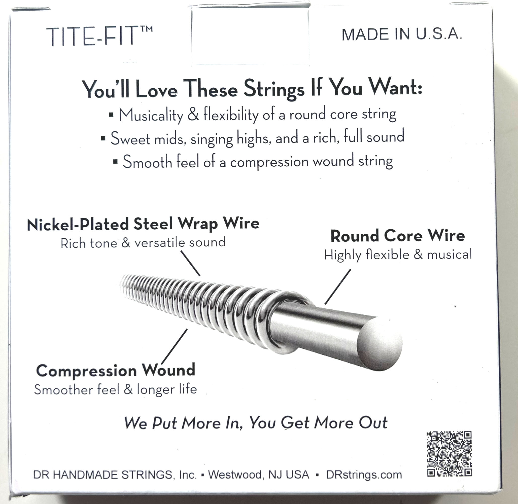 DR Guitar Strings Electric 3 Sets Tite-Fit 11-50 Heavy Handmade USA