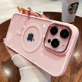 thumbnail image 2 of Funda magnética a prueba de golpes para iPhone, carcasa trasera dura de color rosa para iPhone 15, 14, 13, 12, 11 Pro Max, 15 Plus, 2 of 5