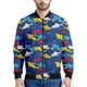thumbnail image 2 of Ropa de diseñador para hombre, chaquetas de bombardero con estampado 3D de tiburón para hombre y mujer, chaqueta de vuelo, abrigo de cuello alto estilo hip hop callejero con cremallera, tops de gran t, 2 of 5