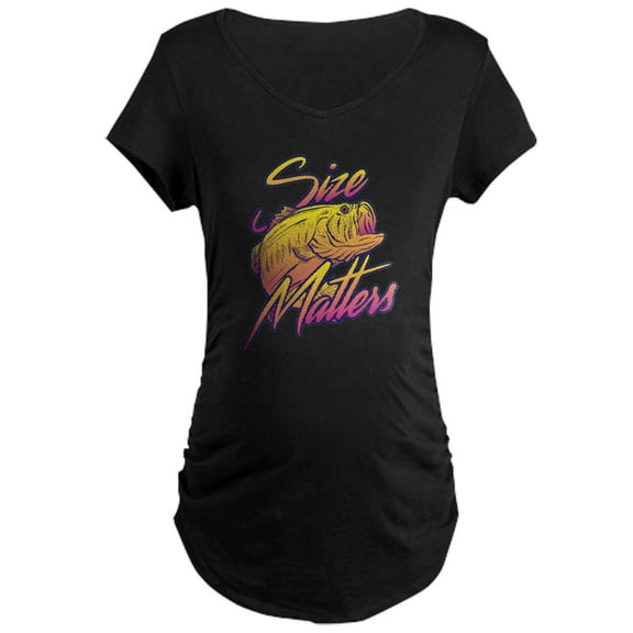 CafePress - Size Matters Maternity Dark T Shirt - Maternity Dark T-Shirt