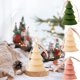 thumbnail image 1 of Vela aromática Pinus Tree - Decoración navideña, cera de soja y parafina, 2,44x3,74 pulgadas, verde rosa blanco, centro de mesa y repisa, 1 of 6
