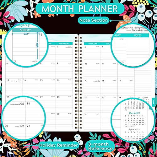 2021-2022 Teacher Planner 12-Month Planner with Twin-Wire Binding Flexible Cover Academic Lesson Planner 2021-2022 7.9 x 9.8 July 2021- June 2022 