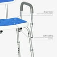 thumbnail image 4 of HOMCOM Chaise de Douche Réglable avec Accoudoirs Dossier Siège Rembourré pour Aînés, 4 of 10