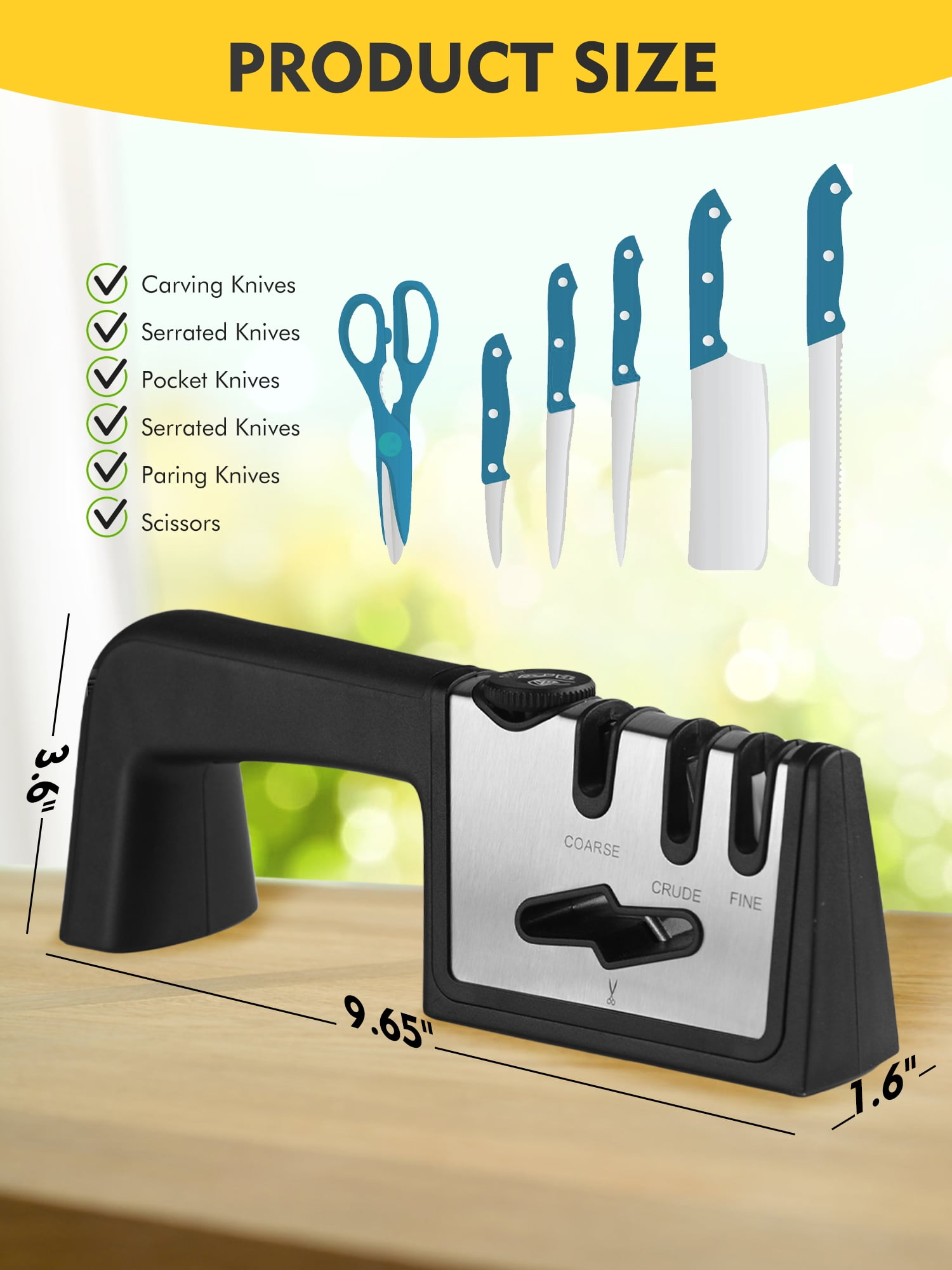 Knife Sharpeners, 1 Professional Sharpening Stones For Scissor, 6 Step  Adjustable Angle Guide Knives Sharper Tool For Chef's Kitchen Knife And  Scissors, Kitchen Gadgets, Cheap Items - Temu