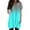 Cyan, variant on TQWQT Womens Long Tunic Tops to Wear with Leggings Long Shirts Short Sleeve Plus Size Shirt Oversized V-Neck T-Shirts Gradient Print Long Tops