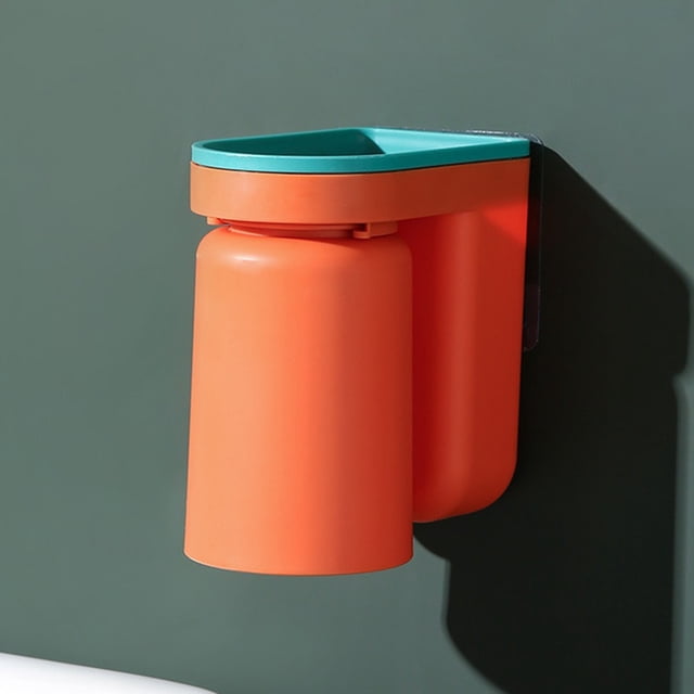 Bgsha Support à Brosse à Dents Gobelet de Rince-Bouche Sans Perçage Gobelet à Brosse à Dents Mural