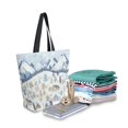 thumbnail image 2 of FORMRS Womens Canvas Tote Bag with Zipper Inner Pocket Shoulder Handbag, Light Blue Mountain, 2 of 7