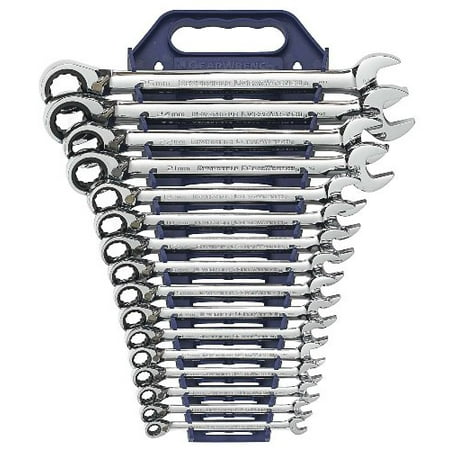 16 Gearwrench - GearWrench EHT9602N 16 Piece Metric Reversible Combination Ratcheting Gearwrench Set